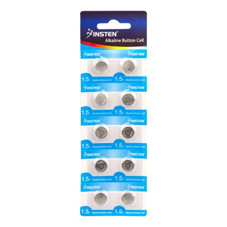 Insten 1.5V AG10 Alkaline Button / Coin Cell Batteries Watch Battery