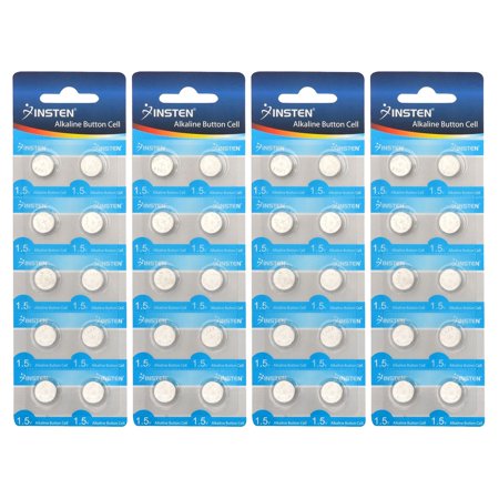 A76 Battery AG13 LR44 303 357 357A LR1154 1.5V Alkaline Battery Watch Cell Coin Button by Insten