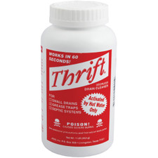 Alkaline Based Drain Cleaner - Thrift Drain Cleaner Case of 24 1Lb Granular - Thrift T-100