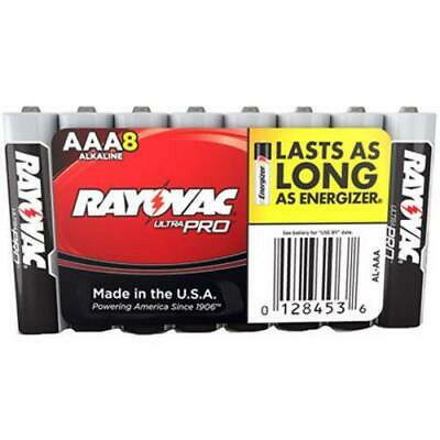 2PK Rayovac Ultra Pro Alkaline Batteries, AAA, 8/Pack