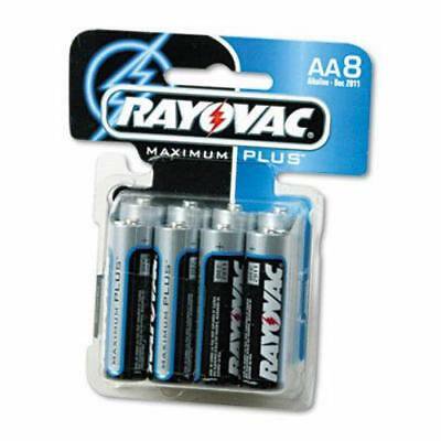 2PK Rayovac High Energy Premium Alkaline Battery, AA, 8/Pack