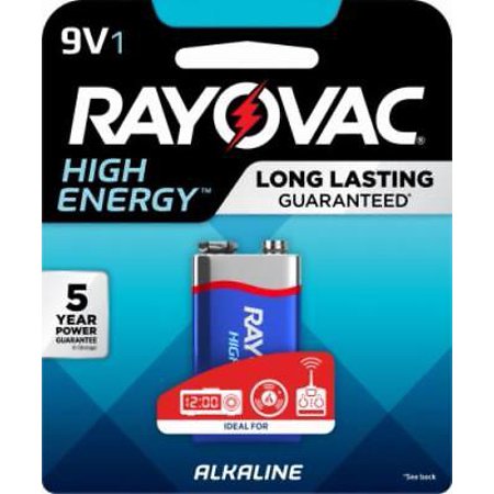 Ray O Vac 9V Alkaline Battery Carded 4PK