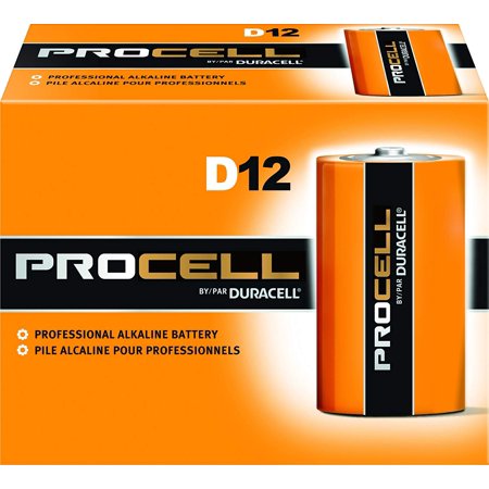 Duracell Procell Battery Alkaline Size D (Box of 12)