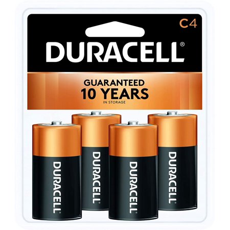 Duracell Battery Alkaline Size C (12 Packs of 4)