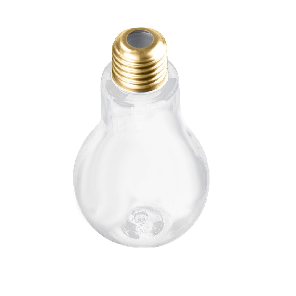 Summer Bulb Water Bottle Brief Cute Milk Juice Light Bulbs Cup Leak-proof C