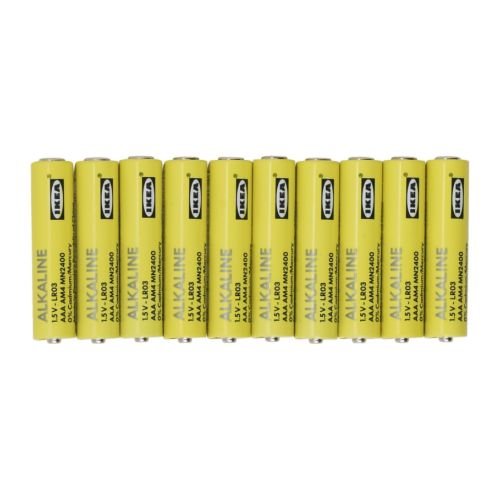 IKEA ALKALISK Alkaline AAA Battery 10 PIECES PACK
