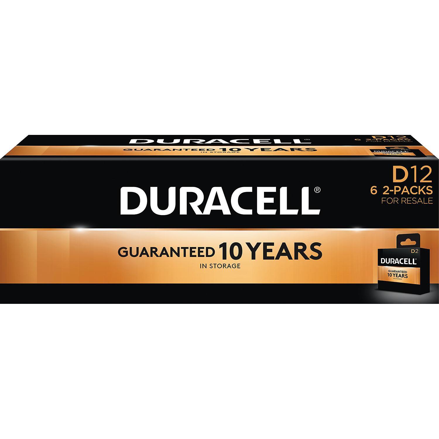 Duracell Coppertop Alkaline D Batteries for Resale (12 Pk.)