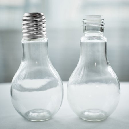 Summer Bulb Water Bottle Brief Cute Milk Juice Light Bulbs Cup Leak-proof C