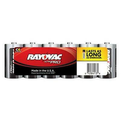 2PK Rayovac Ultra Pro Alkaline Batteries, C, 1.5 V, 6/Pack