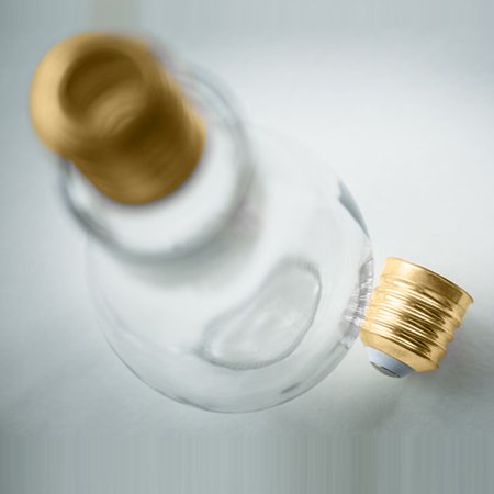 Summer Bulb Water Bottle Brief Cute Milk Juice Light Bulbs Cup Leak-proof D