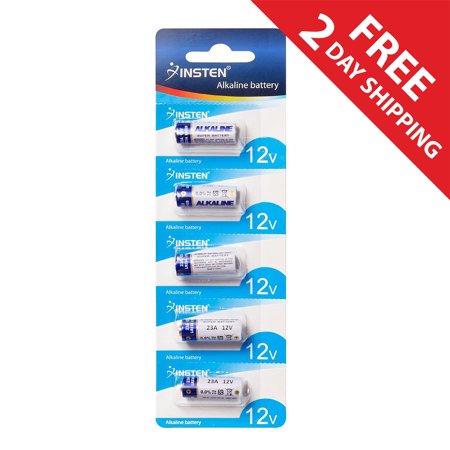 Insten A23 12 Volt Battery - A23 23A 12V (5 PCS) Alkaline Battery 5-Count