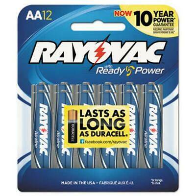 Rayovac Alkaline Batteries, AA, 12/Pack