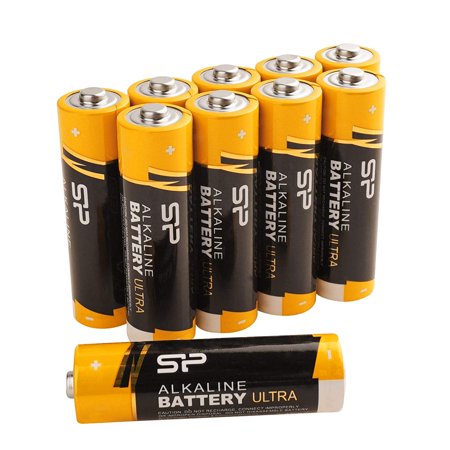 Silicon Power AA 10 Count Value Pack Ultra Alkaline Batteries (SPAL02ABAT10SV1K)