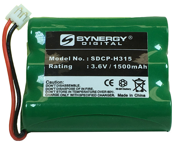 At&T-Lucent 1128 Cordless Phone Battery Ni-MH  3.6 Volt  1500 MAh - Ultra Hi-Capacity - Replacement for at&T  Panasonic  VTech 80-5071-00-00  RadioSha