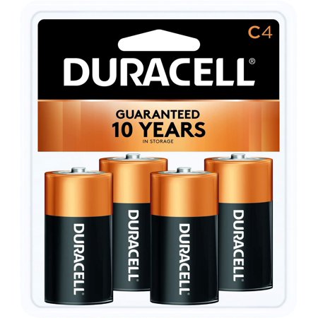 Duracell Coppertop C Alkaline Batteries  4 Count