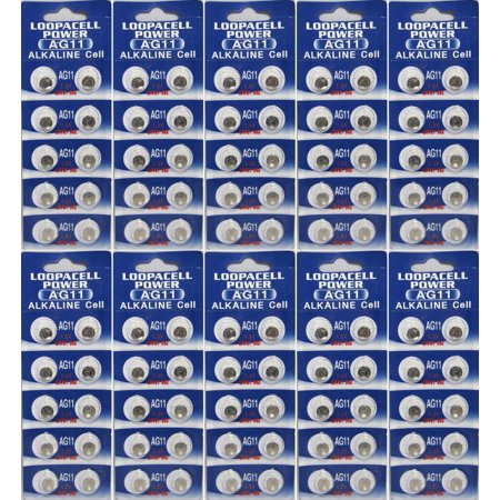 LOOPACELL 100 AG11 362 LR721 SR58 1.5V Alkaline Button Cell Watch Battery Ships from USA