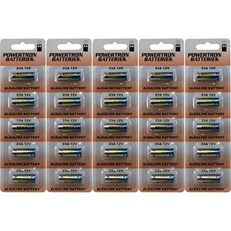 Powertron 23A 12V Alkaline Battery (25 Pack)