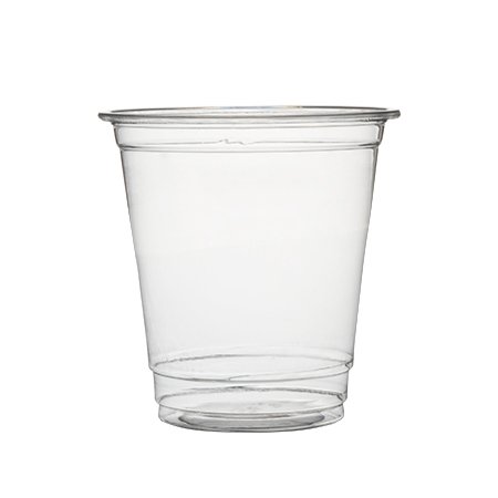 Plastible Plastic Disposable Cups with Dome Lids 8 Oz. Clear Cups for Drinks Juices Beer (100 Cups with Dome Lids)