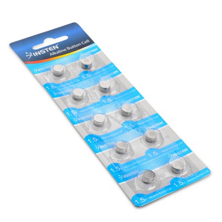 Insten AG5 393A LR48 LR754 Button Cell Coin Alkaline Battery