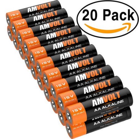 20 Pack AA Batteries [Ultra Power] Premium LR6 Alkaline Battery 1.5 Volt Non Rechargeable Batteries for Clocks Remotes Toys & Electronic Devices - 202