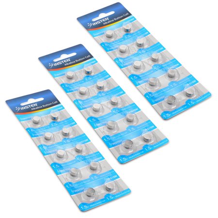 Insten AG5 393A LR48 LR754 Button Cell Coin Alkaline Battery