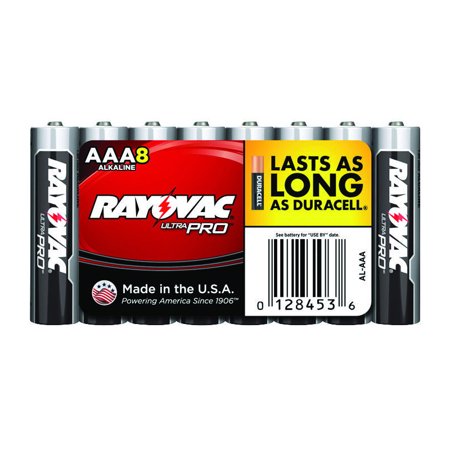 Rayovac Ultra Pro Non-Rechargeable Battery, Alkaline Manganese, 1.5 V, 1.2 Ah, AAA, Pressure Contact Terminal,10PK