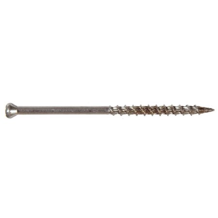 (Lot of 5) Hillman Fastener (35317) 8x2-1/2 Stainless Trim Star Drive Exterior Wood Screw