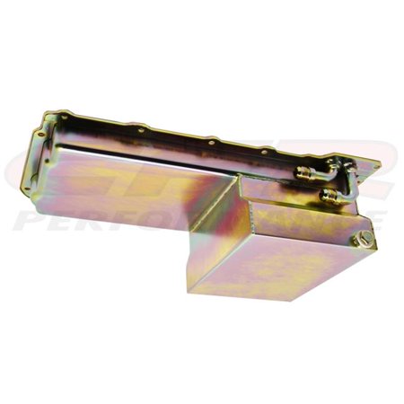 CFR HZ-9734-R Steel Chevy Gm Ls Engines Oil Pan 7 Qt 90 Degree Fitting-Raw