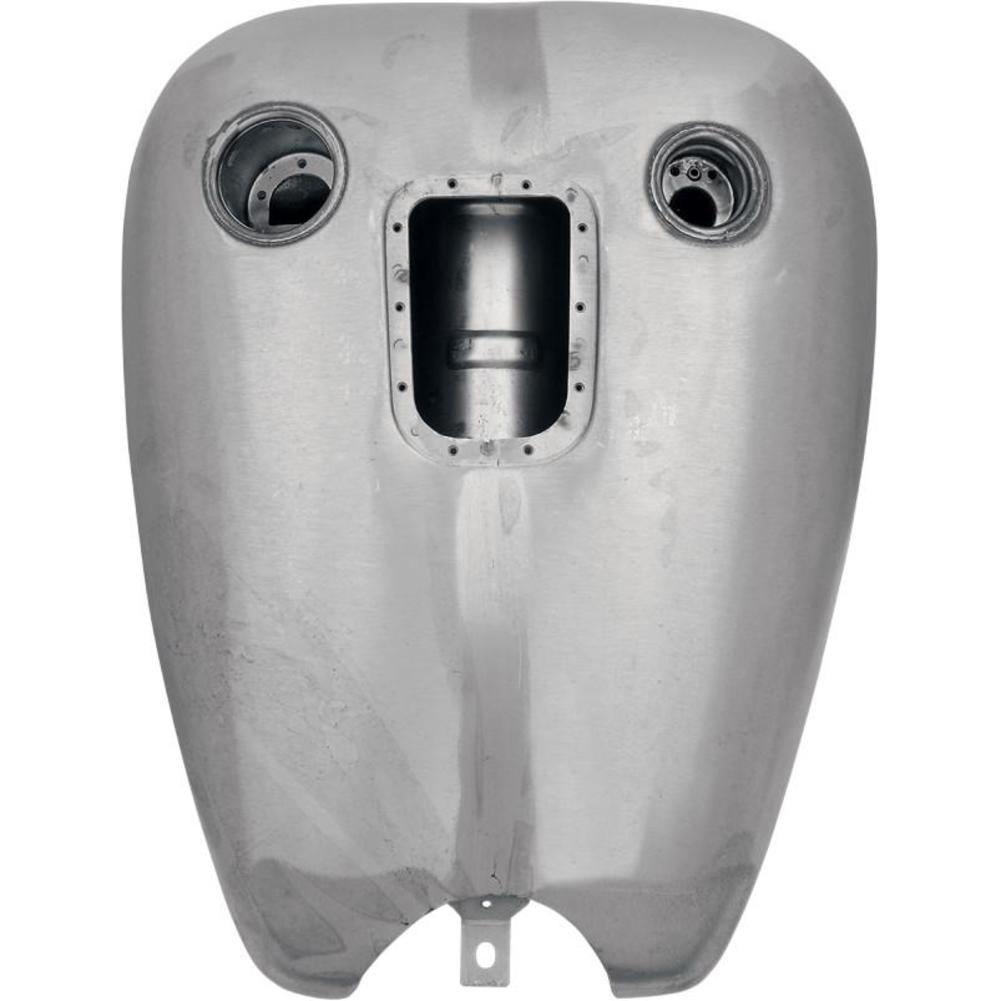 Drag Specialties 0701-0167 Dash Style One-Piece Gas Tank W/ One Screw & Dummy Bung for OE Gas Gauge - 2in. Extended