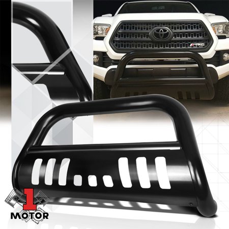 For 2005-2015 Toyota Tacoma Sequoia Black 3  Front Bumper Bull Push Bar Brush Grille Guard 06 07 08 09 10 11 12 13 14