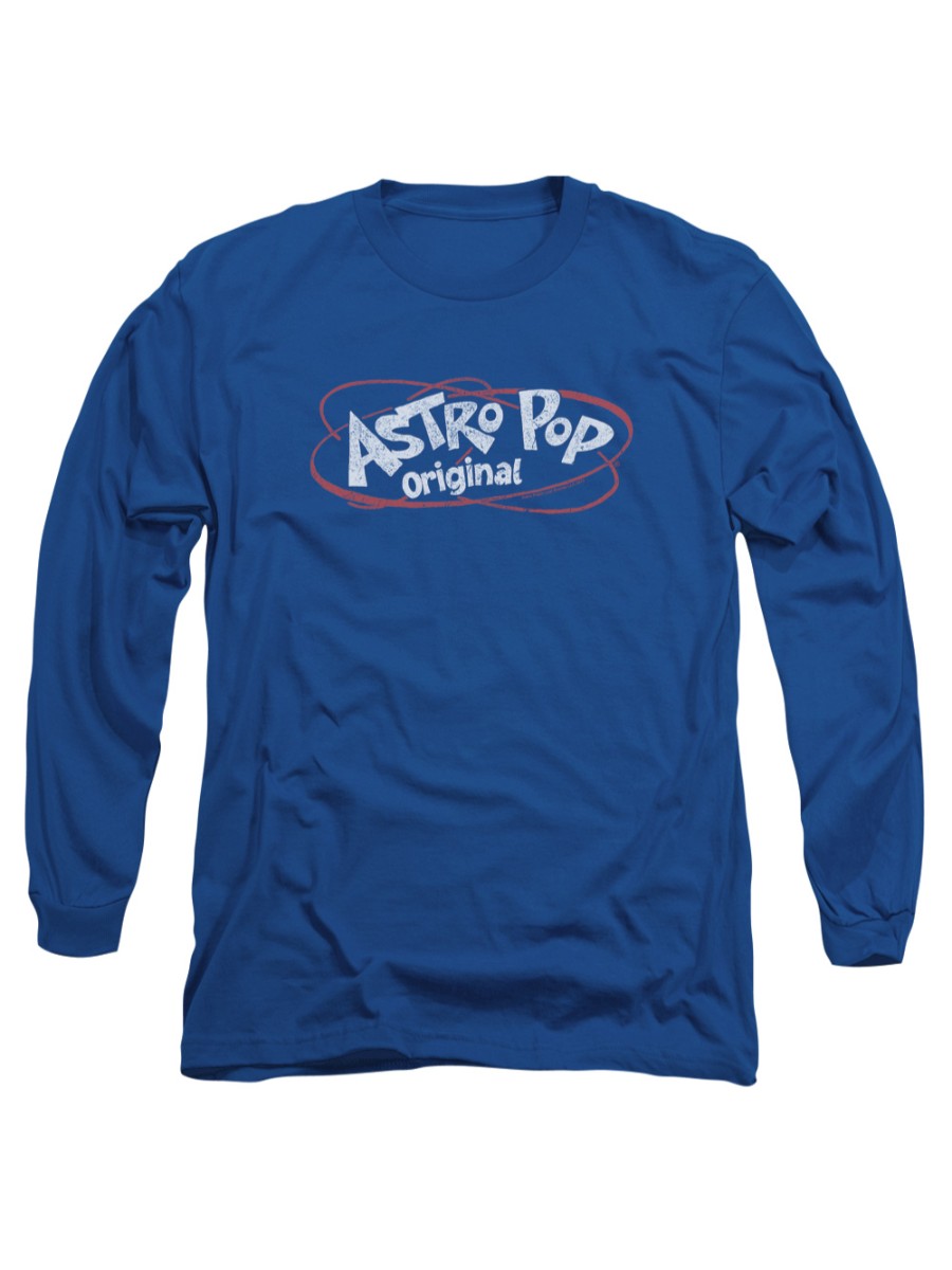Astro Pop 1960's Rocket Pop Candy Vintage Logo Rings Adult L-Sleeve T-Shirt
