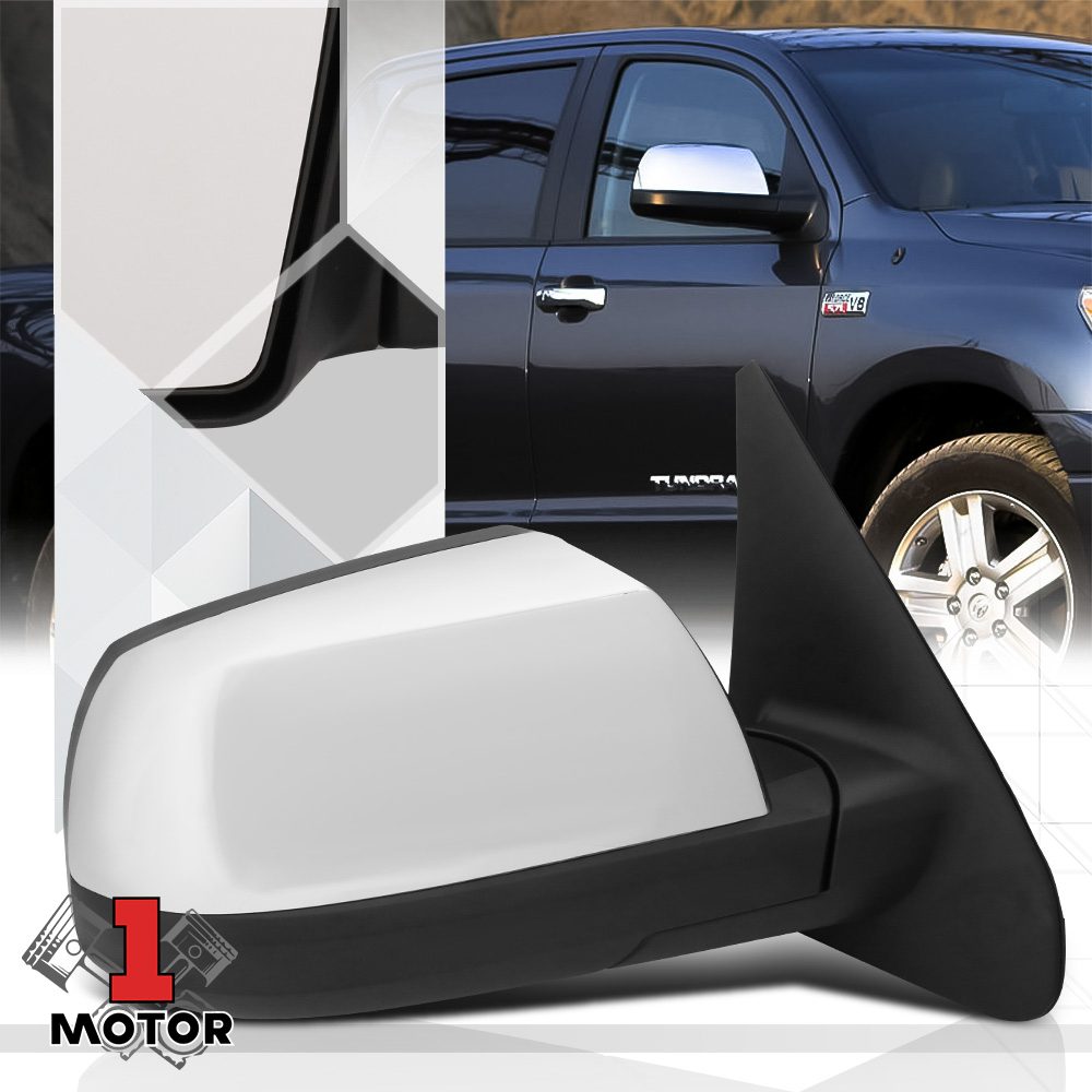 [Right]Passenger Side Chrome Manual Foldable Replacement Mirror for 07-18 Tundra 08 09 10 11 12 13 14 15 16 17 Fits Select: 2007-2017 TOYOTA TUNDRA  2
