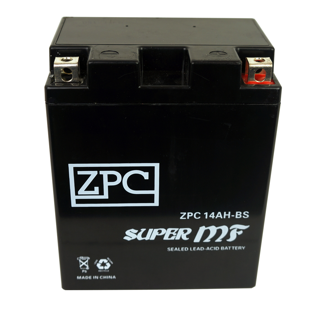 Zpc Battery Zpc Battery Ytx14ah-bs (14ah-bs 12 Volts 12 Ah  210 Cca) Atv Battery for Polaris Magnum  Trail Boss 330cc 03- 09