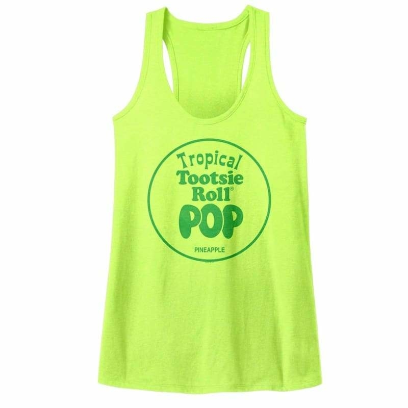 Tootsie Roll Brands Pineapple Ladies Racerback Tank Top Shirt