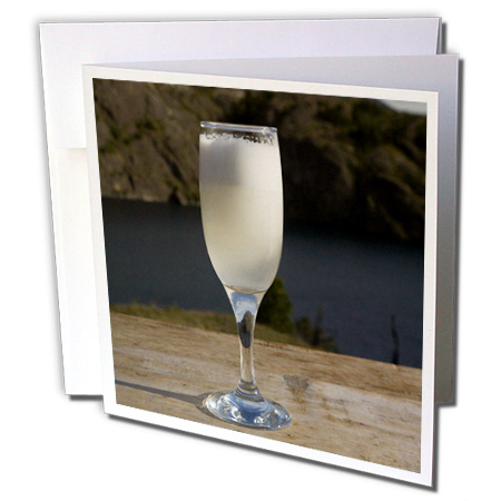 3dRose Pisco Sour  Chilean National Drink - SA05 DBN0013 - David Barnes - Greeting Card  6 by 6-inch