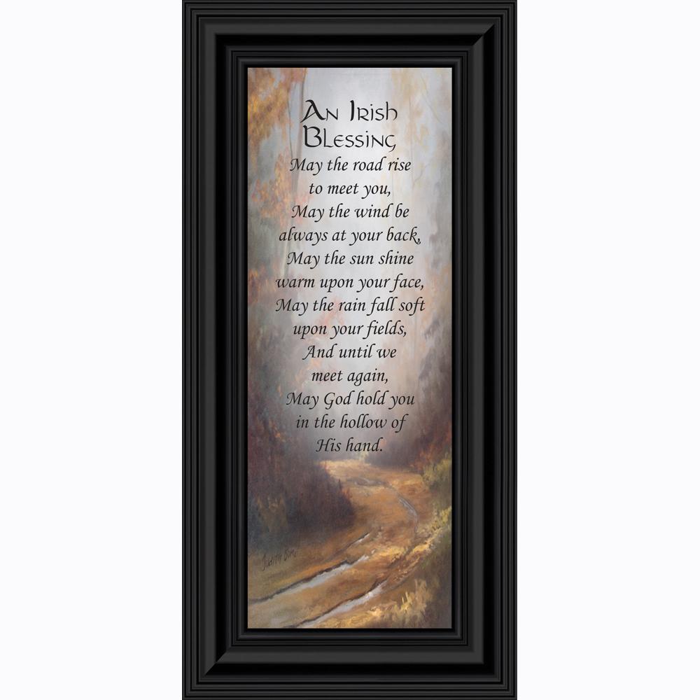 An Irish Blessing, May the Road Rise to Meet You, Celtic Home Blessing Wall Decor, 6x12 7786