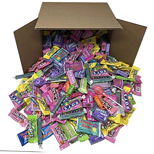 Easter Candy Bulk Egg Hunt Mix, Variety Wrapped Springtime Pastel Colored Tootsie Rolls, Tootsie Pops, Mini Dots, Fruit Chews, Nerds, Laffy Taffy, for