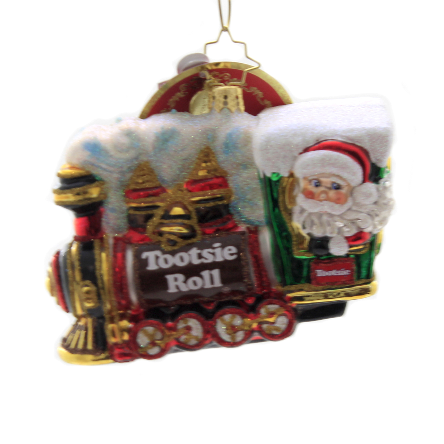 Christopher Radko ALL ABOARD the TOOTSIE EXPRESS Ornament Train Santa 1019634