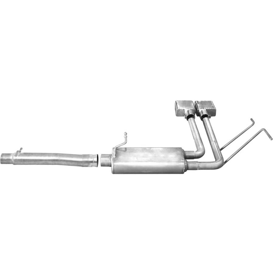 Gibson Exhaust 5674 GIB5674 CAT-BACK SUPER TRUCK EXHAUST SYSTEM  ALUMINIZED
