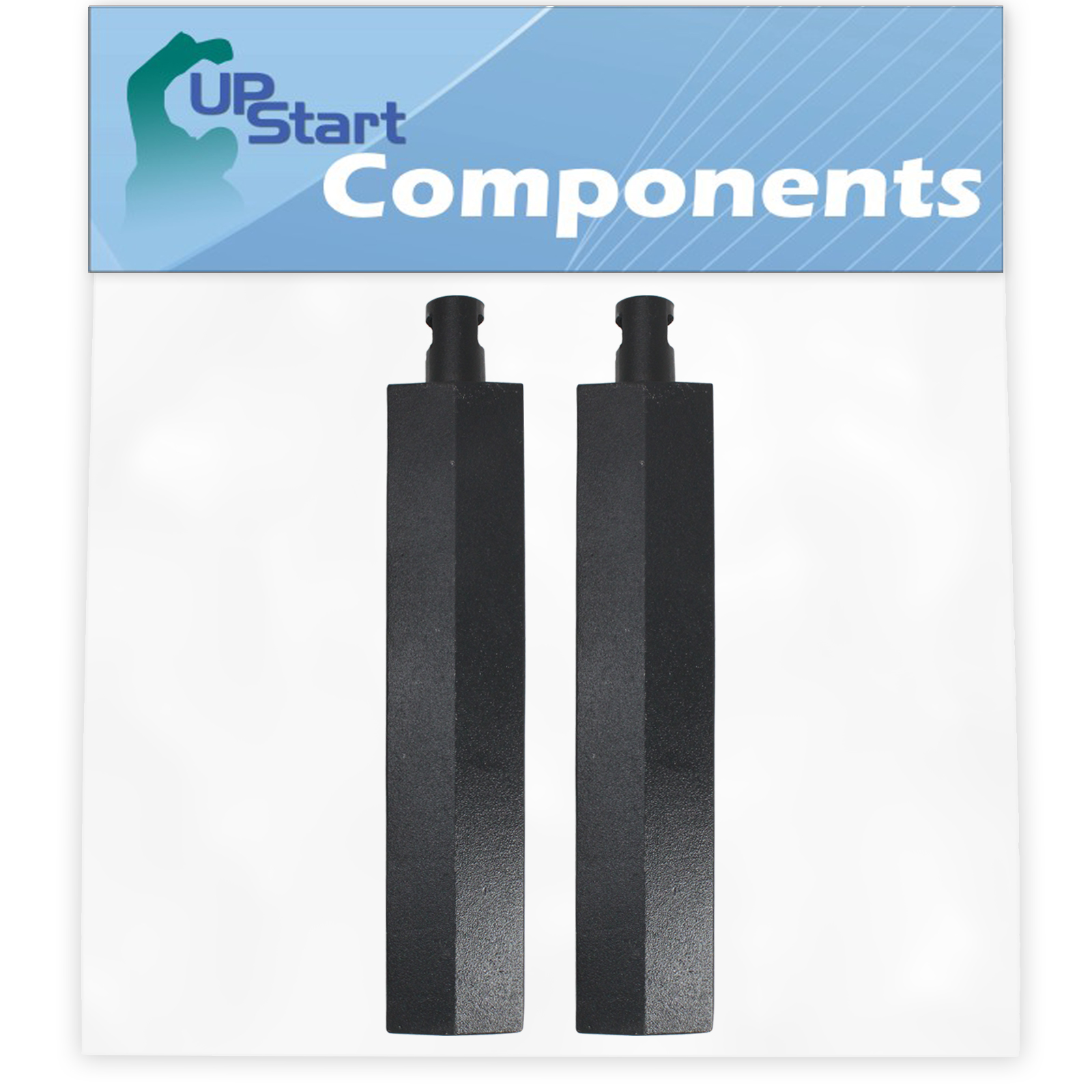 2-Pack BBQ Gas Grill Tube Burner Replacement Parts for Bakers and Chefs 9905-TB - Compatible Barbeque Cast Iron Pipe Burners 15 3/4