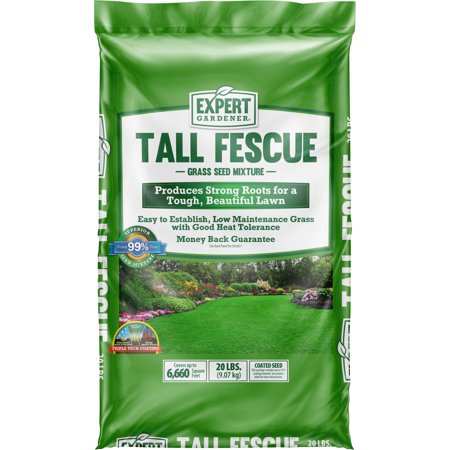 Expert Gardener Tall Fescue Grass Seed Mix  for Sun to Partial Shade  20 Lb