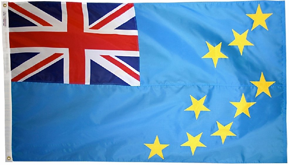 Tuvalu - 4'X6' Nylon Flag