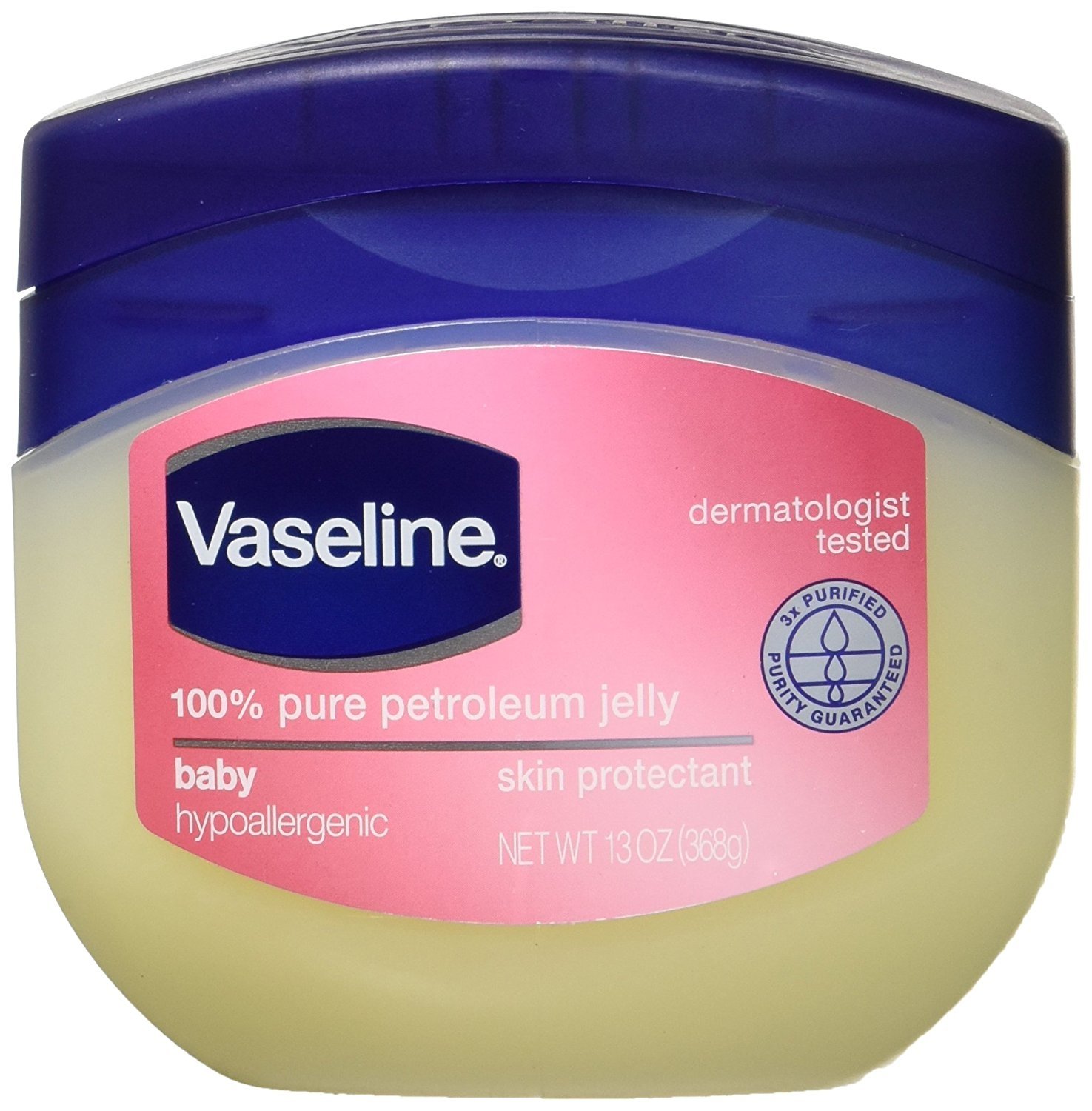 Vaseline 100% Pure Petroleum Jelly  Baby 13 Oz (Pack of 2)