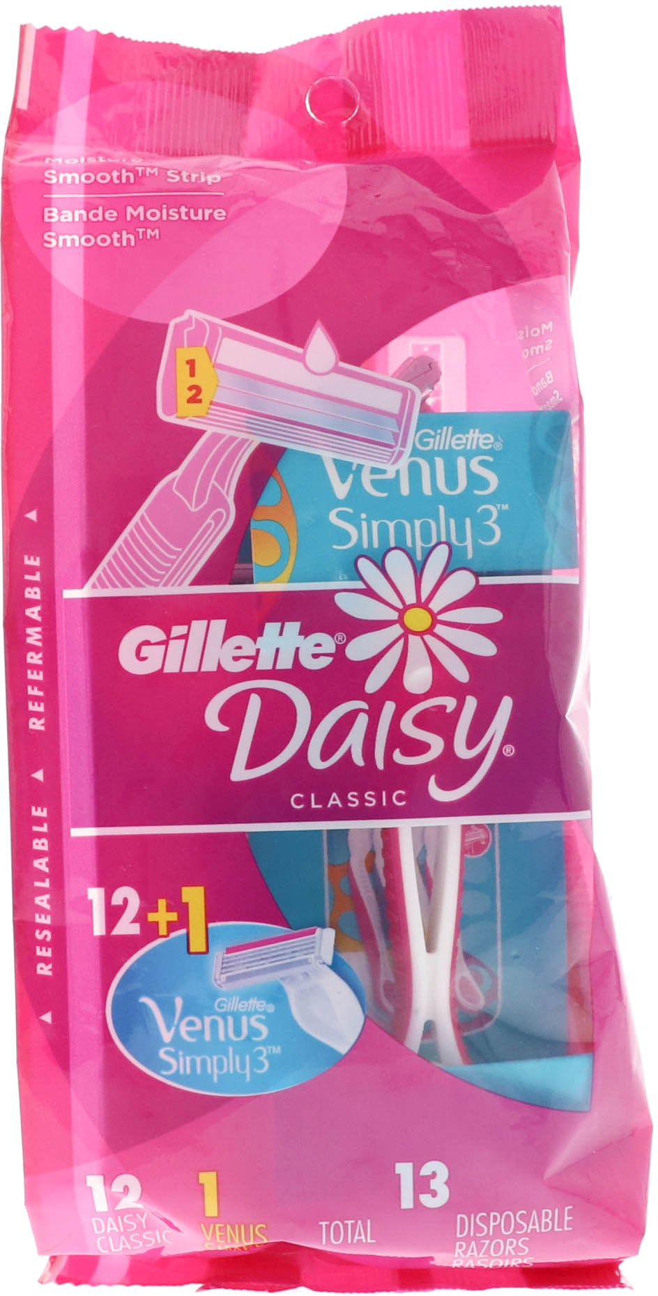 Gillette Daisy Classic Razors 13 Ea (Pack of 2)
