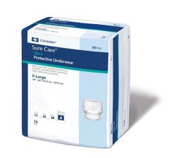 Sure Care Adult Underwear Pull on X-Large Disposable Heavy Absorbency  1455 - Case of 56