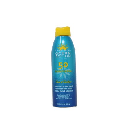 Ocean Potion Scent of Sunshine SPF 50 Sunscreen Spray, 5.5 Oz Each