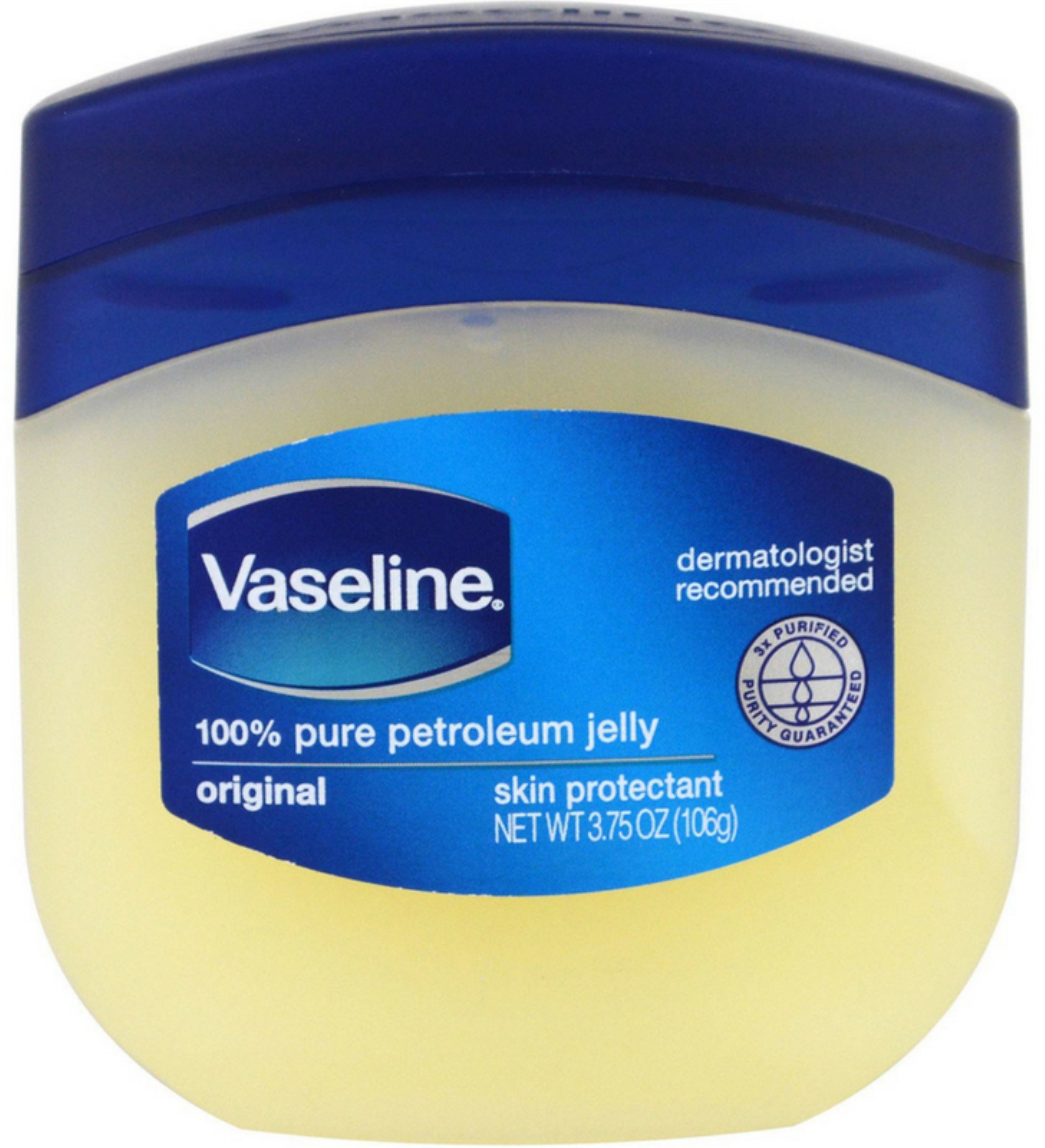 Vaseline 100% Pure Petroleum Jelly Skin Protectant 3.75 Oz - (Pack of 4)