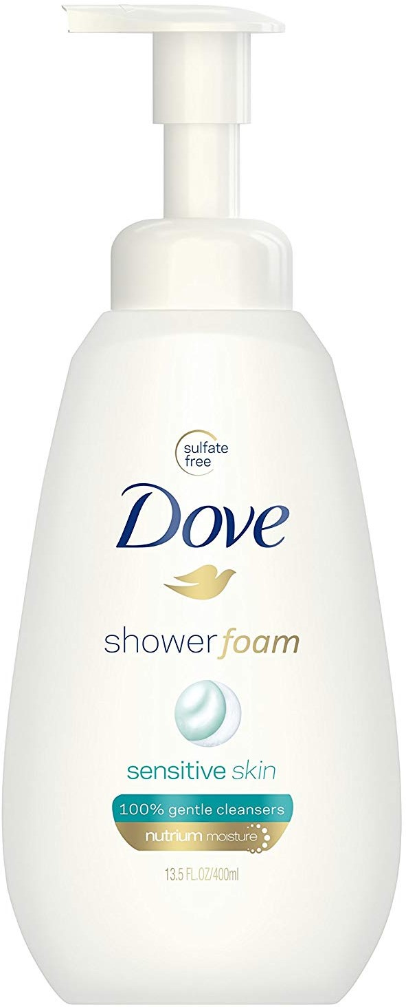 3 Pack - Dove Shower Foam Sensitive Skin Foaming Body Wash 13.5 Oz