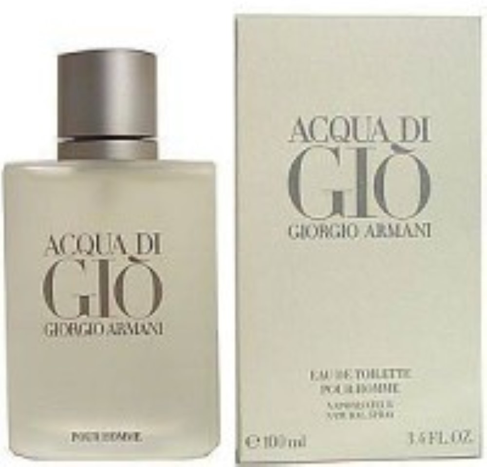 Acqua Di Gio by Giorgio Armani Eau De Toilette Spray 3.4 Oz (Pack of 4)
