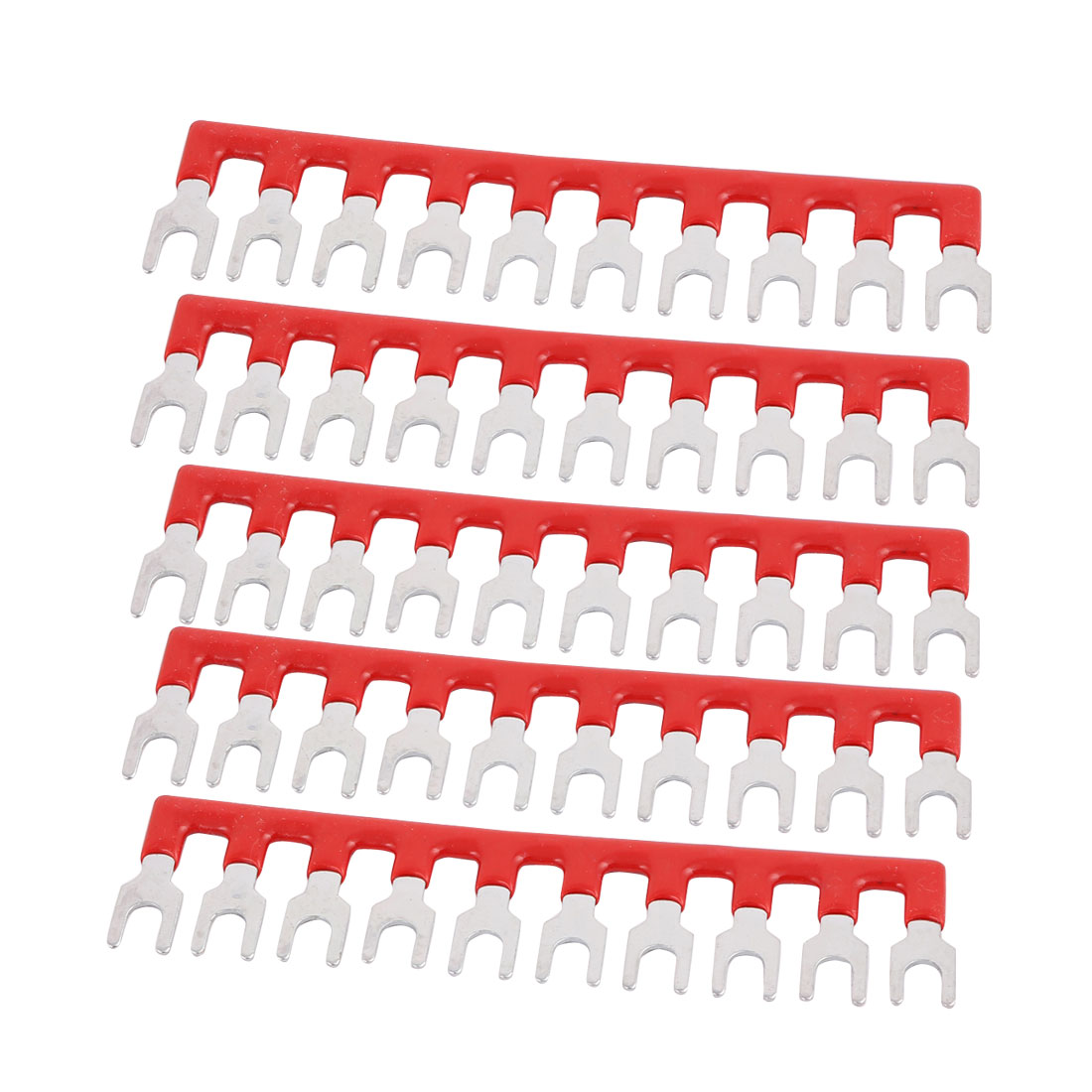 10PCS TBD-20A 6mm Pitch 10 Position PCB Terminal Block Strip Barrier Red
